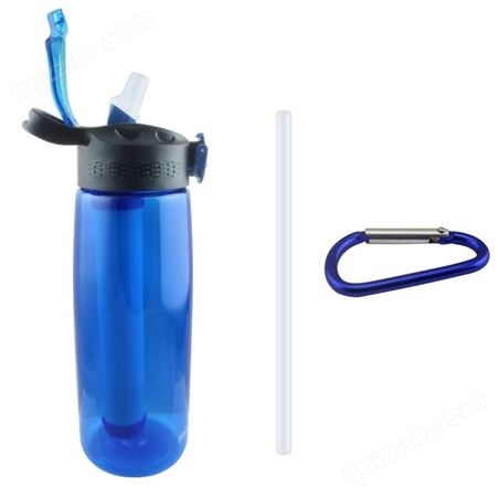 户外运动活性炭超滤膜过滤净化水杯塑料吸管水瓶定制